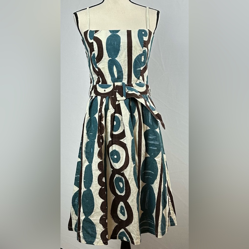 TOP SECRET women's belted linen sundress - size medium
